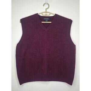 Brooks Brothers maroon scottish lambswool sweater vest - XXL / 2XL